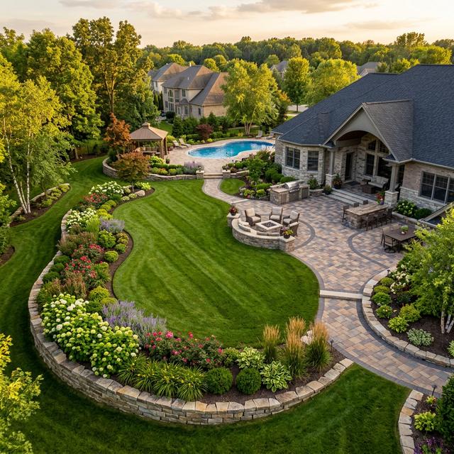 Luxury landscaping